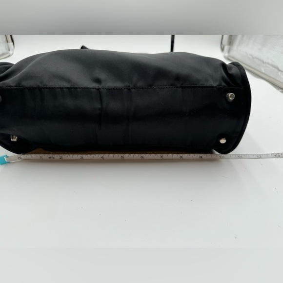 Prada - Authentic - Tessuto City Bag - Black Canvas with Lock & Key - Picture 10 of 16